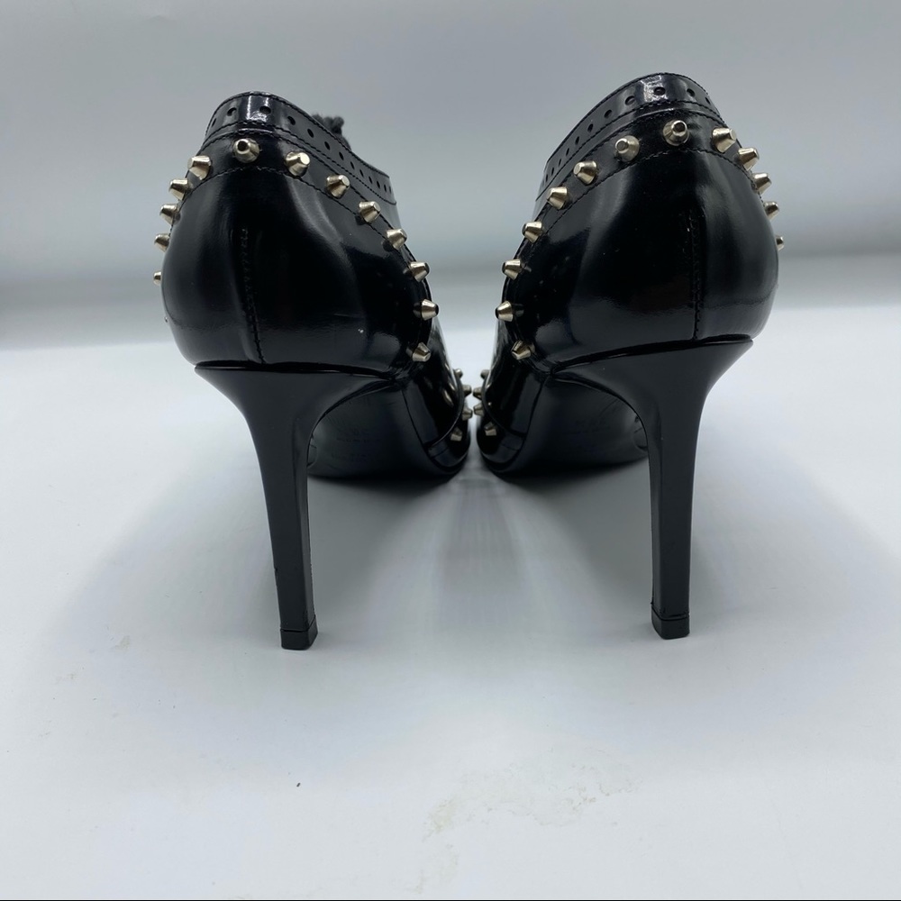 Saint Laurent Black Studded Heels - Picture 8 of 10